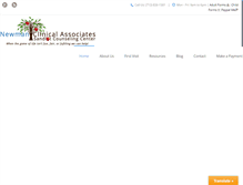 Tablet Screenshot of newmanclinical.com
